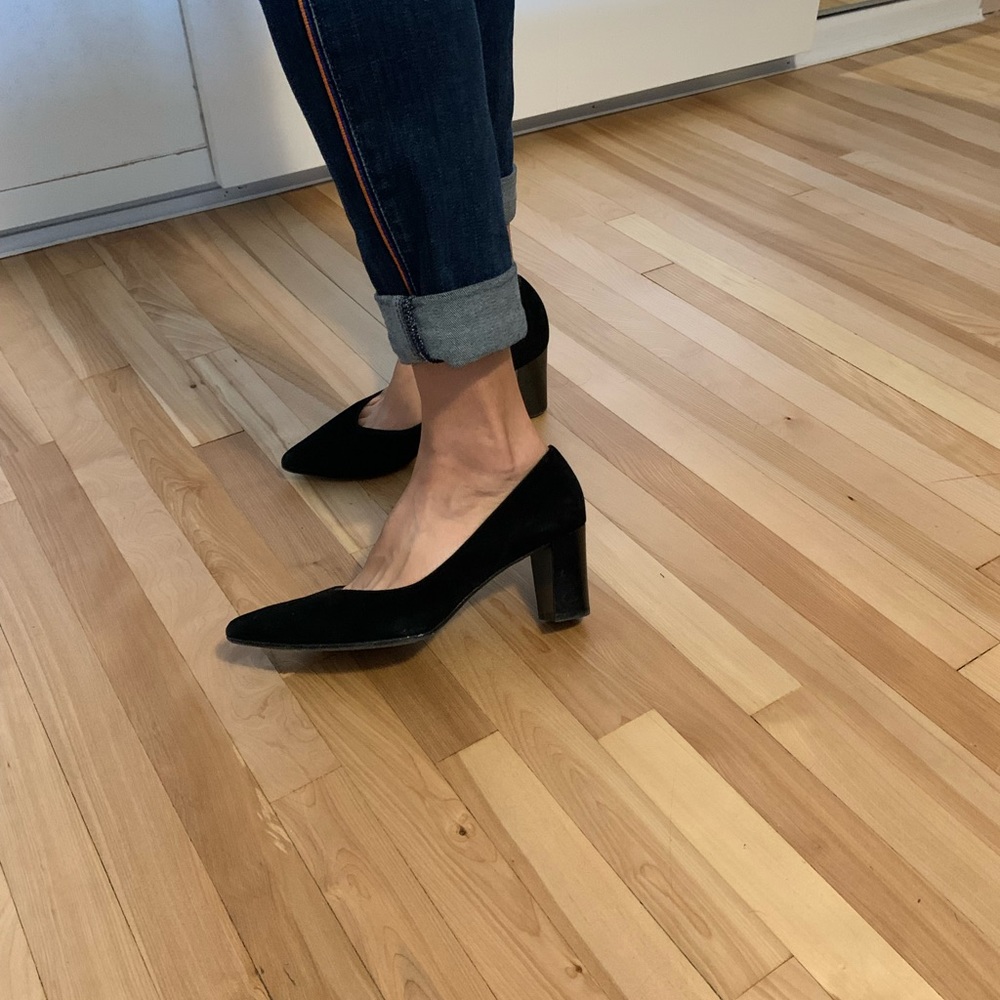 Peter Kaiser black suede shoes. Brand new.